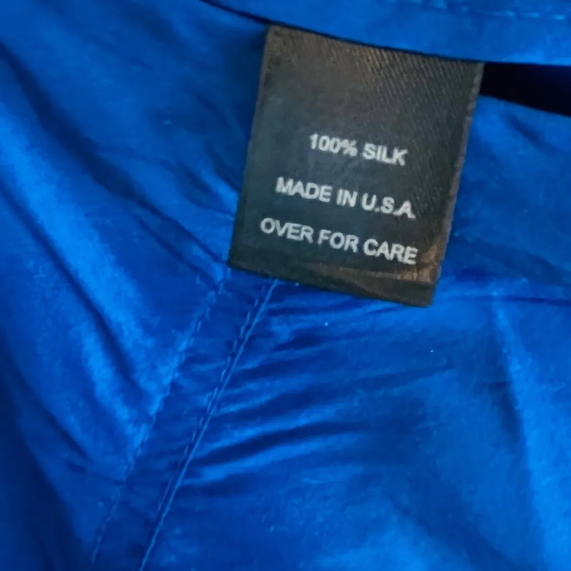 Areli Collection Royal Blue 100% Silk Flair Skirt Made in USA Size 10 Festival - Image 6