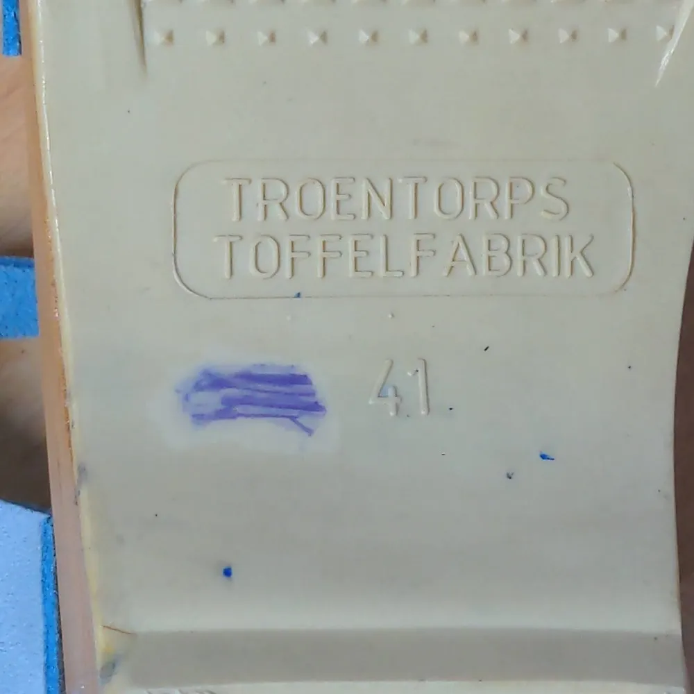 Troentorp Womens Clog Sandals Blue Chunky Ankle Strap Braided Buckle Sweden 41 Size 10 - Image 9