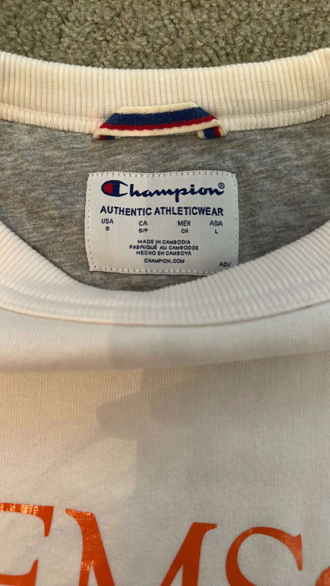 Vintage Clemson Champion Sweatshirt - Image 5