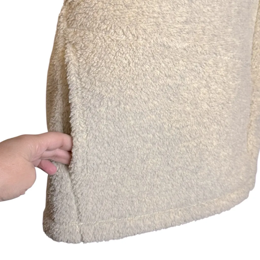 Lucy Hatha Sherpa Vest Large Cozy‎ Teddy Bear Warm Outdoors Tan - Image 9