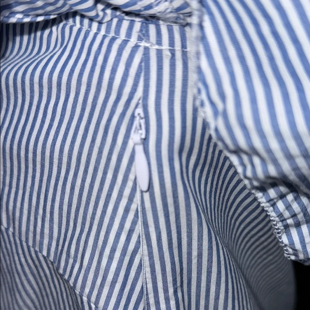 ABERCROMBIE & FITCH Blue & White Striped One-Shoulder Dress Size Small NWT - Image 5