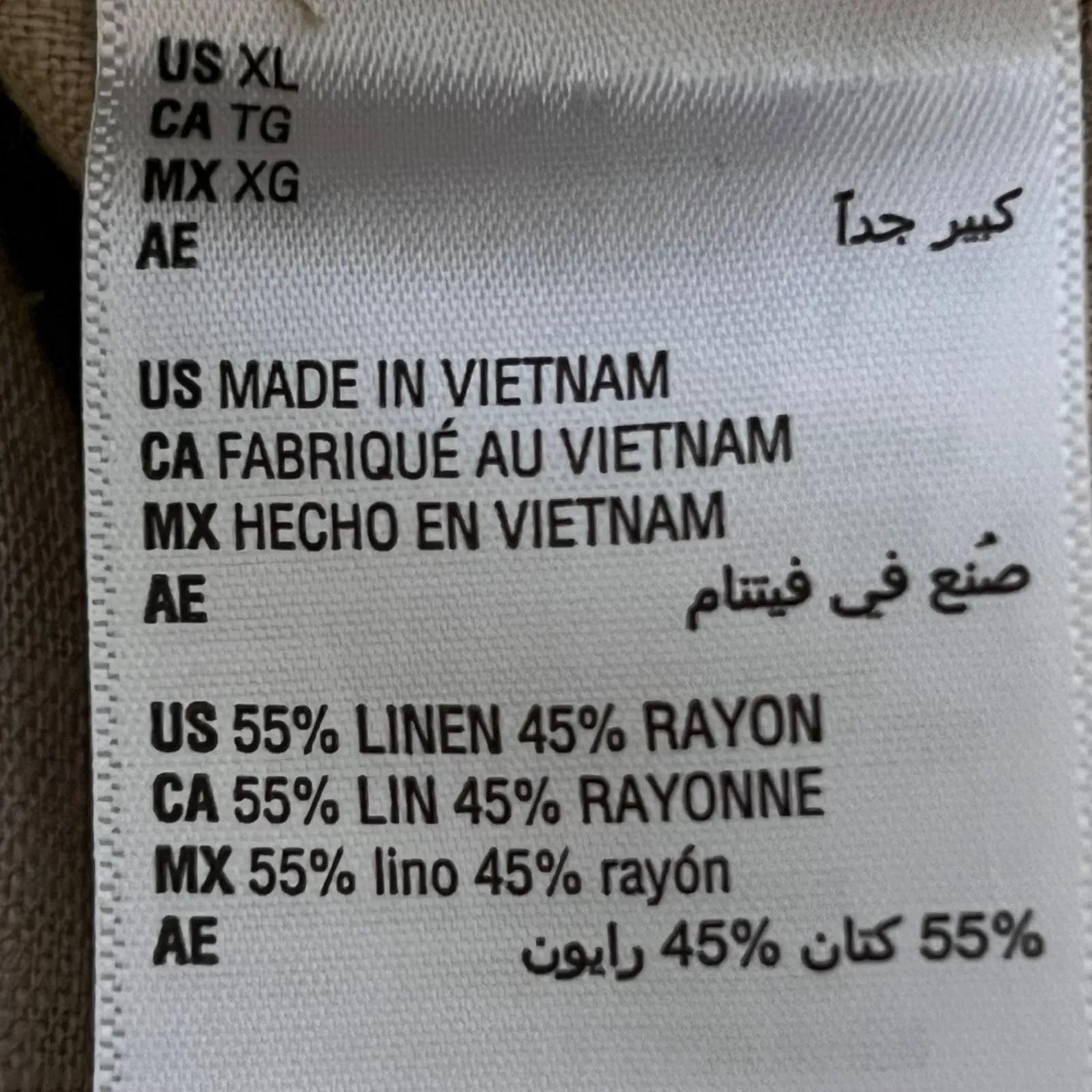 Womens XL Romper Shorts Linen Jumpsuit Classic Resort Elegant Preppy Boho Cruise Tan - Image 14