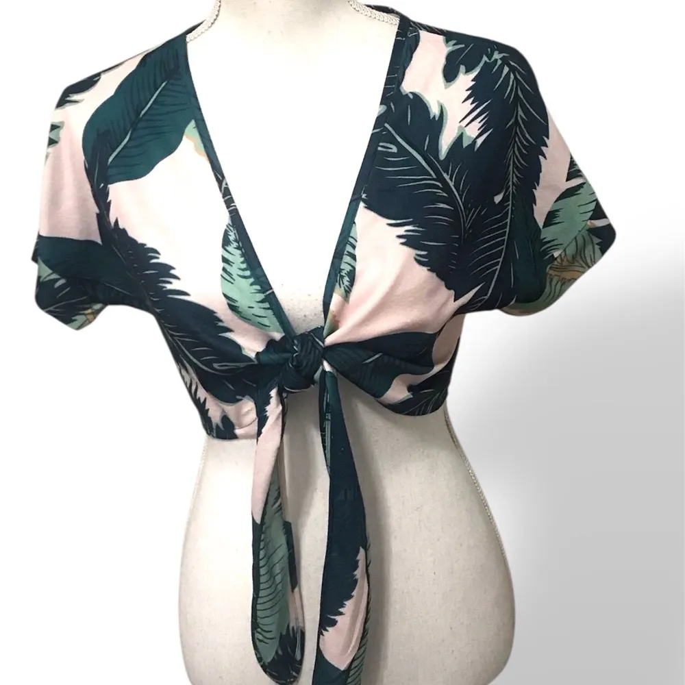 Botanical cropped summer pants set - Image 3