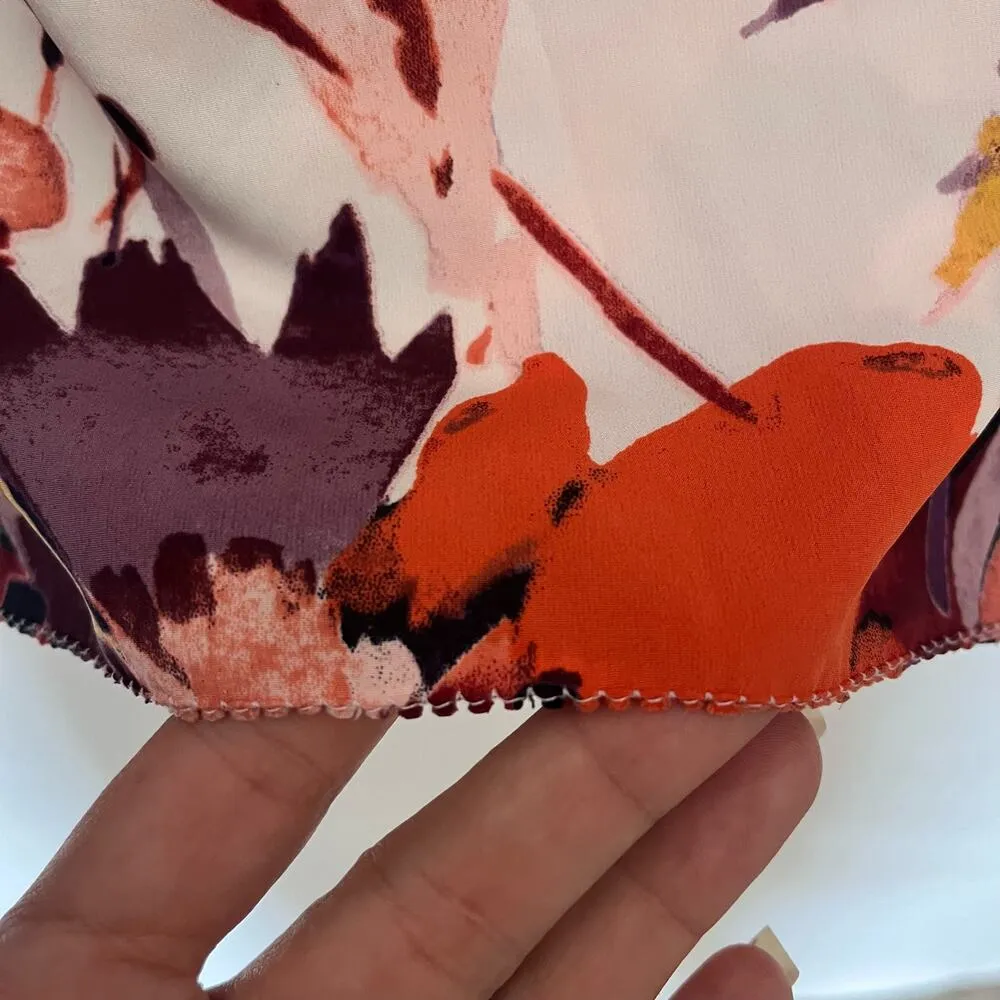 Lane Bryant Artsy Womens Top 22/24 Floral Boho Flowy  Romantic Tier Flare Plus - Image 7