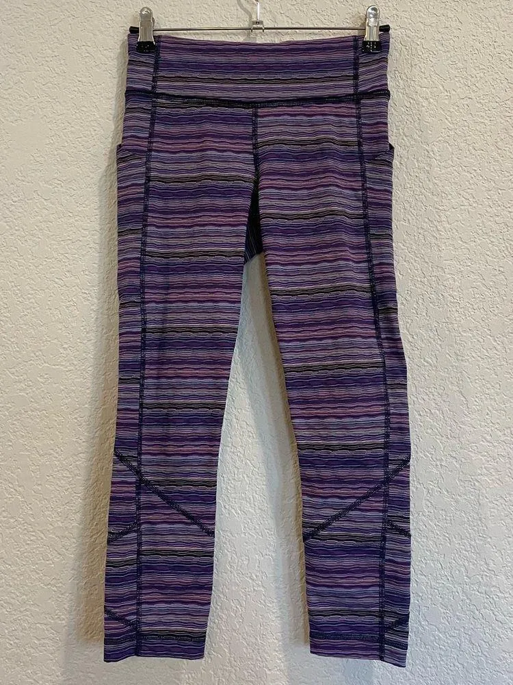 Lululemon Pace Rival Crop in Space Dye Twist Ultra Violet Multi / Blue - Image 10