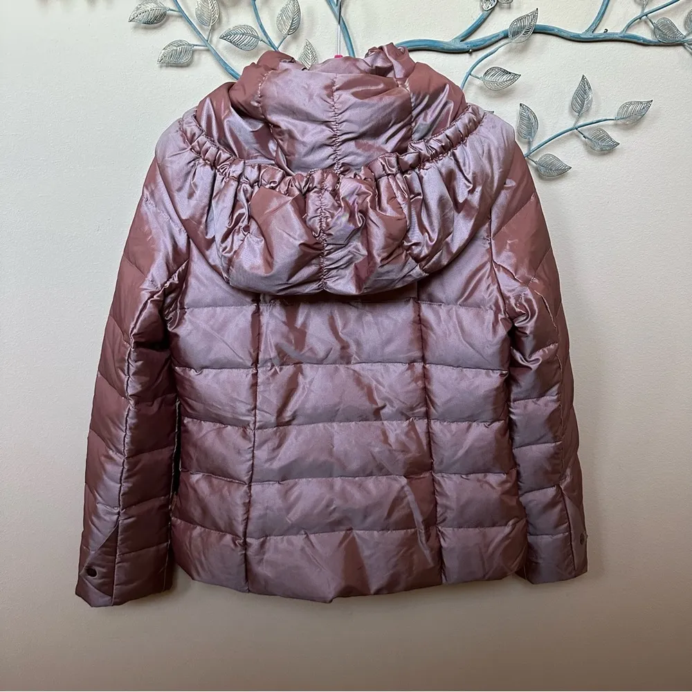 Only brand Love Collection Eisa Down Rose Gold Hooded Puffer Jacket Sz L - Image 3