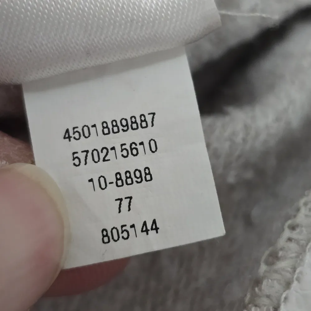 White House Black Market Beige Lace-Up Poplin Hem Sweatshirt Size Medium - Image 9