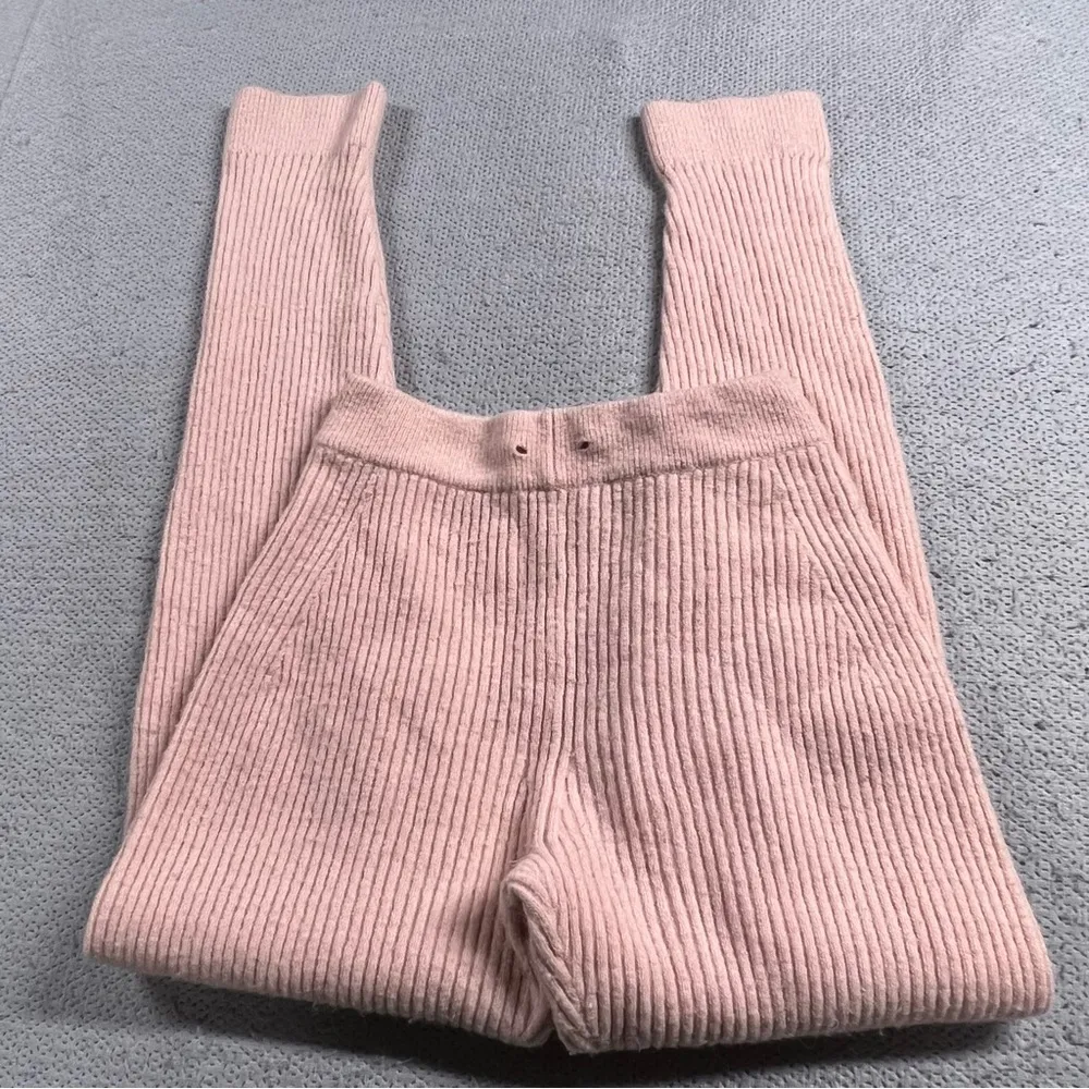 ⭐️ Lovers and Friends Pink Ribbed Knit Sweater Skinny Joggers Size Small EUC - Image 5