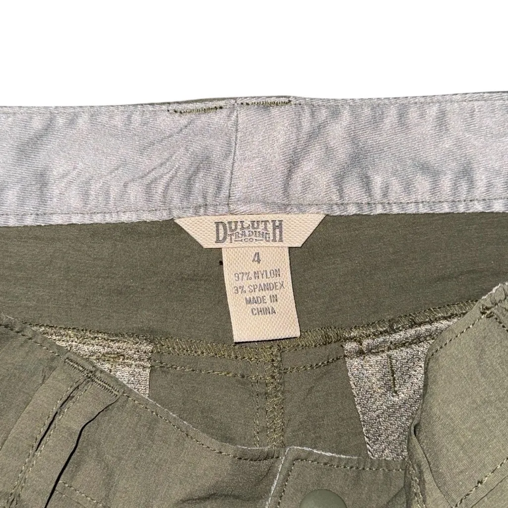 Duluth Trading Dry on the Fly Shorts Women’s 4 Green DuluthFlex 10” Hiking - Image 7