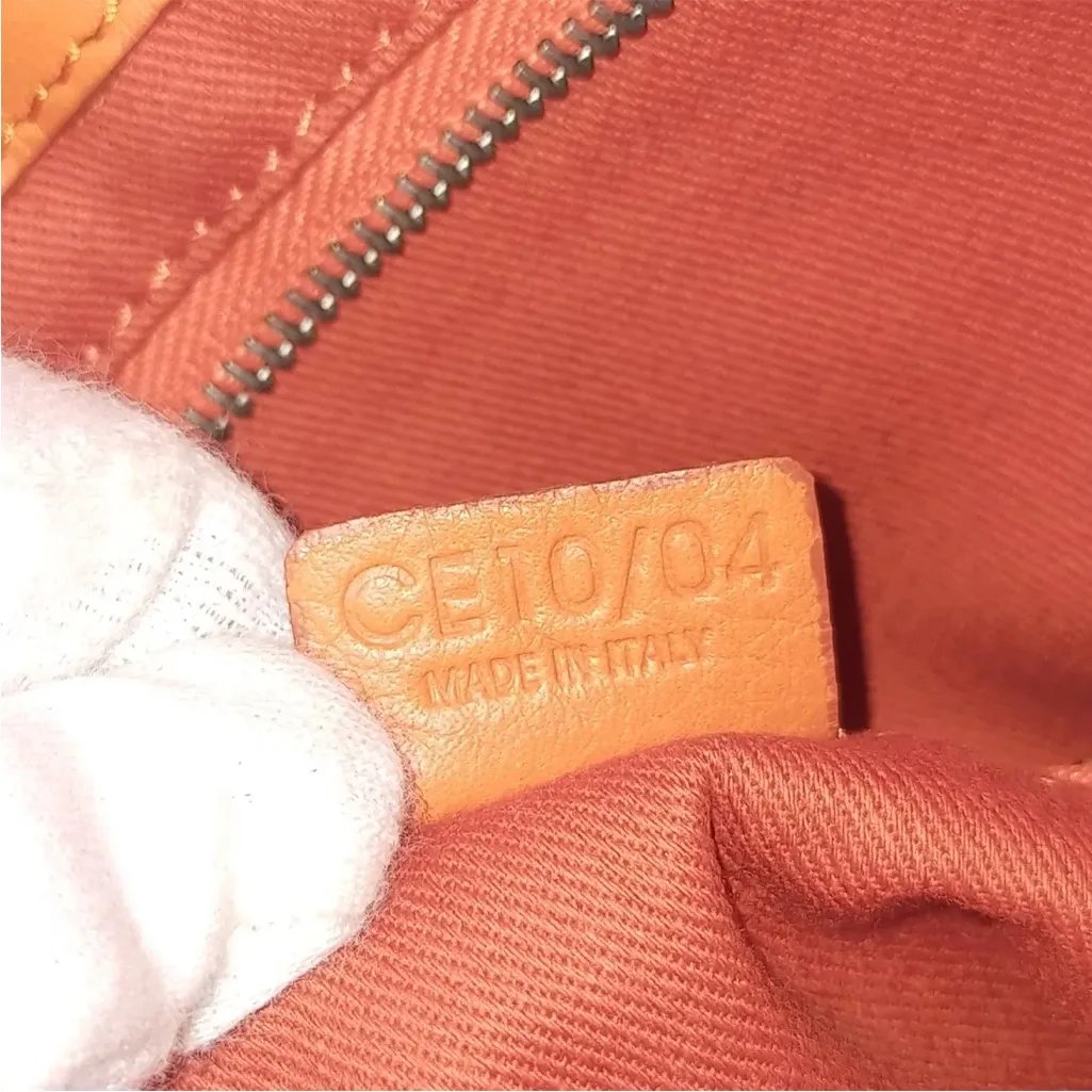 Celine Orange Tote Bag - Image 6