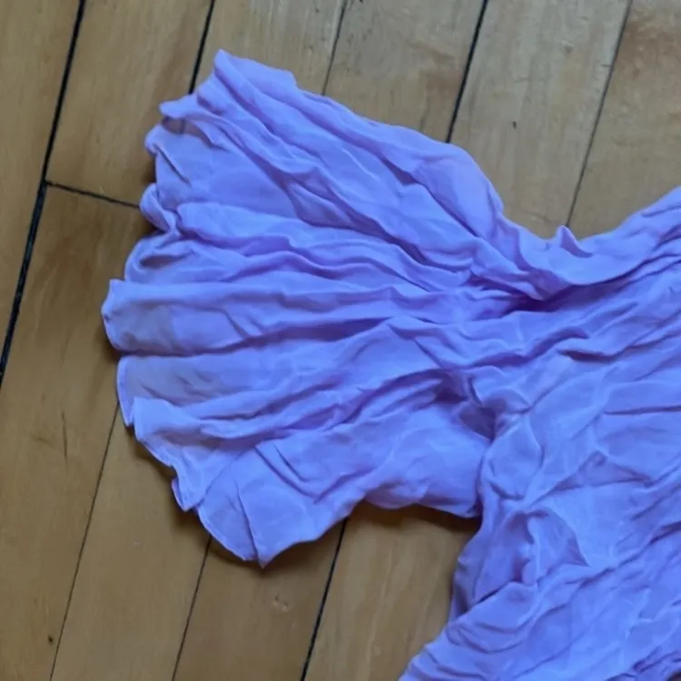 Vintage Lavender Cottagecore Halter Maxi Dress and Shrug Purple Size M - Image 10