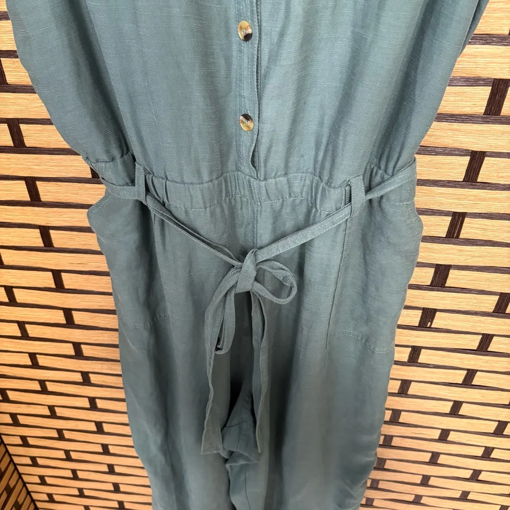 Soft Surroundings Green Getaway Jumpsuit‎ Size 18 - Image 6