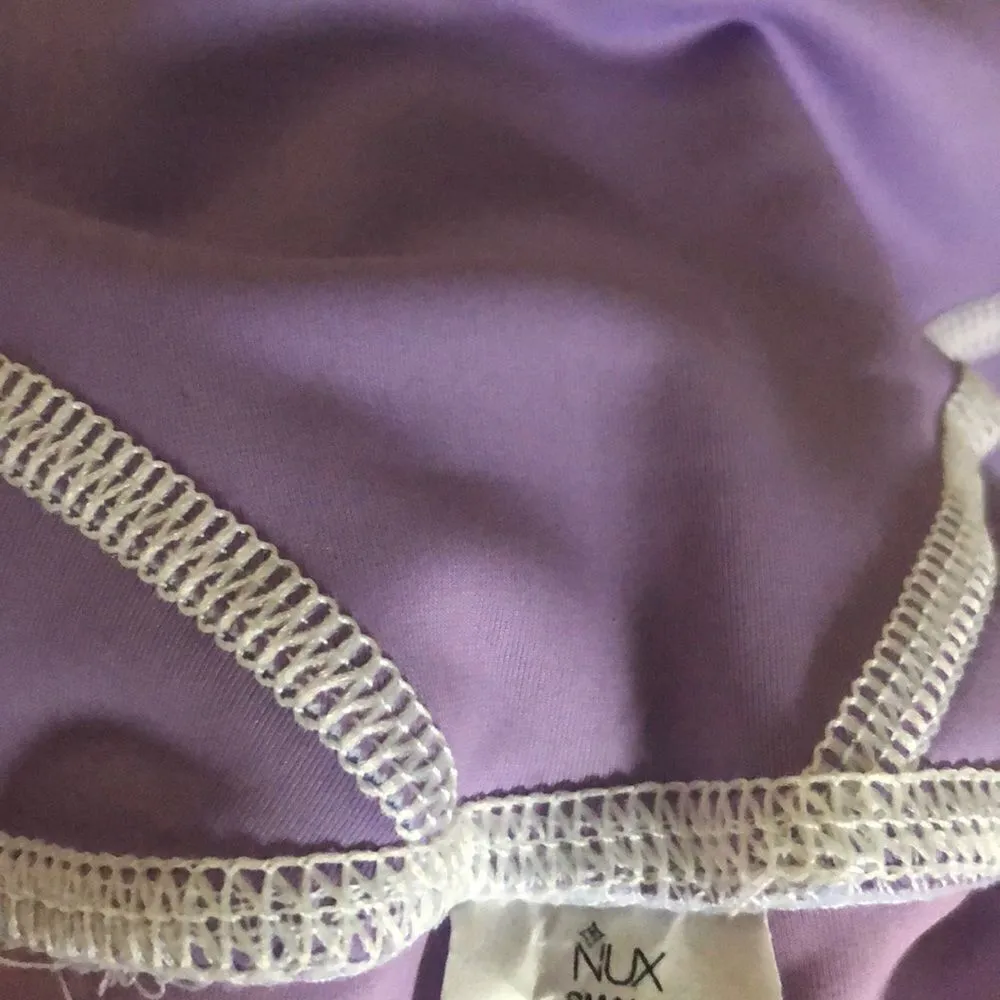 Nux Women’s Reversible 7/8 Leggings with Cloud & Purple Ombré, Size S Blue - Image 7