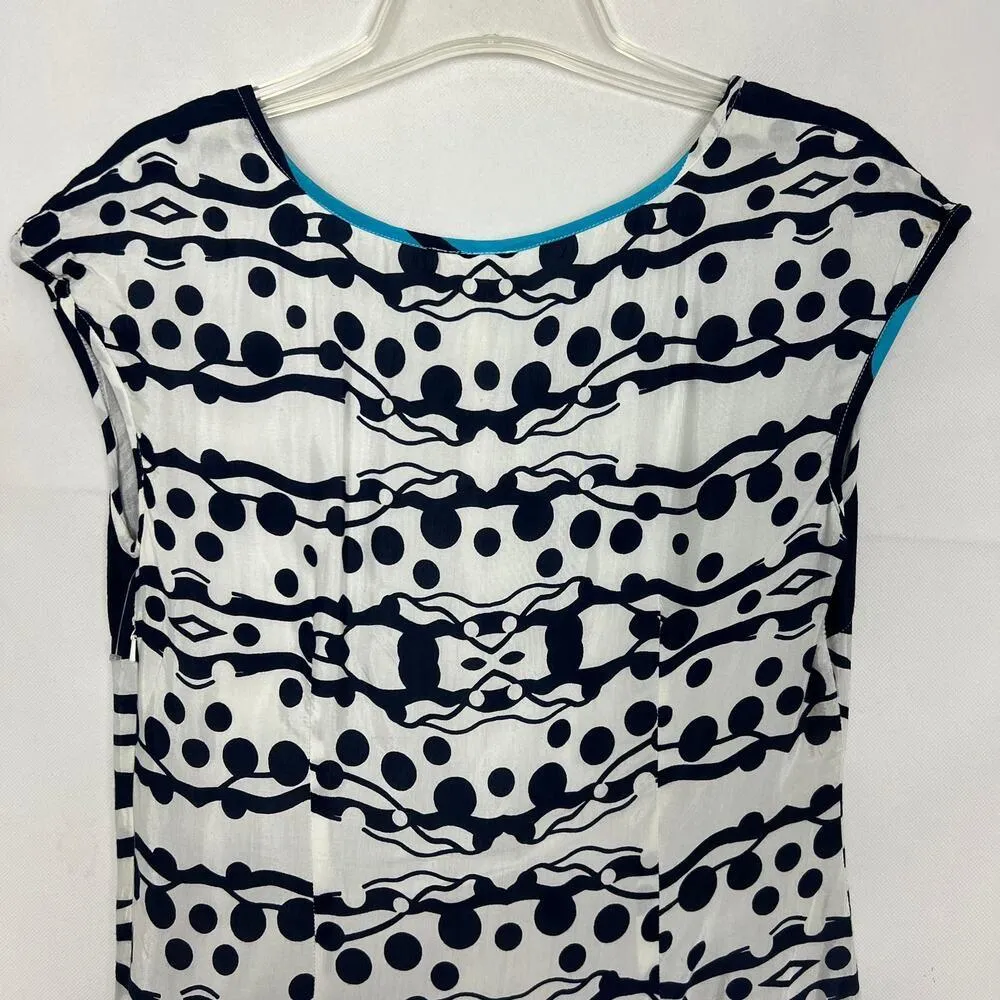 Star India Womens Nautical Shift Dress Medium Novelty Coastal Beachy Festival Blue - Image 7