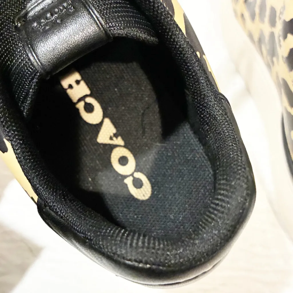 Coach Size 8.5 Leopard Animal Print Lowline Low Top Sneaker - Image 5
