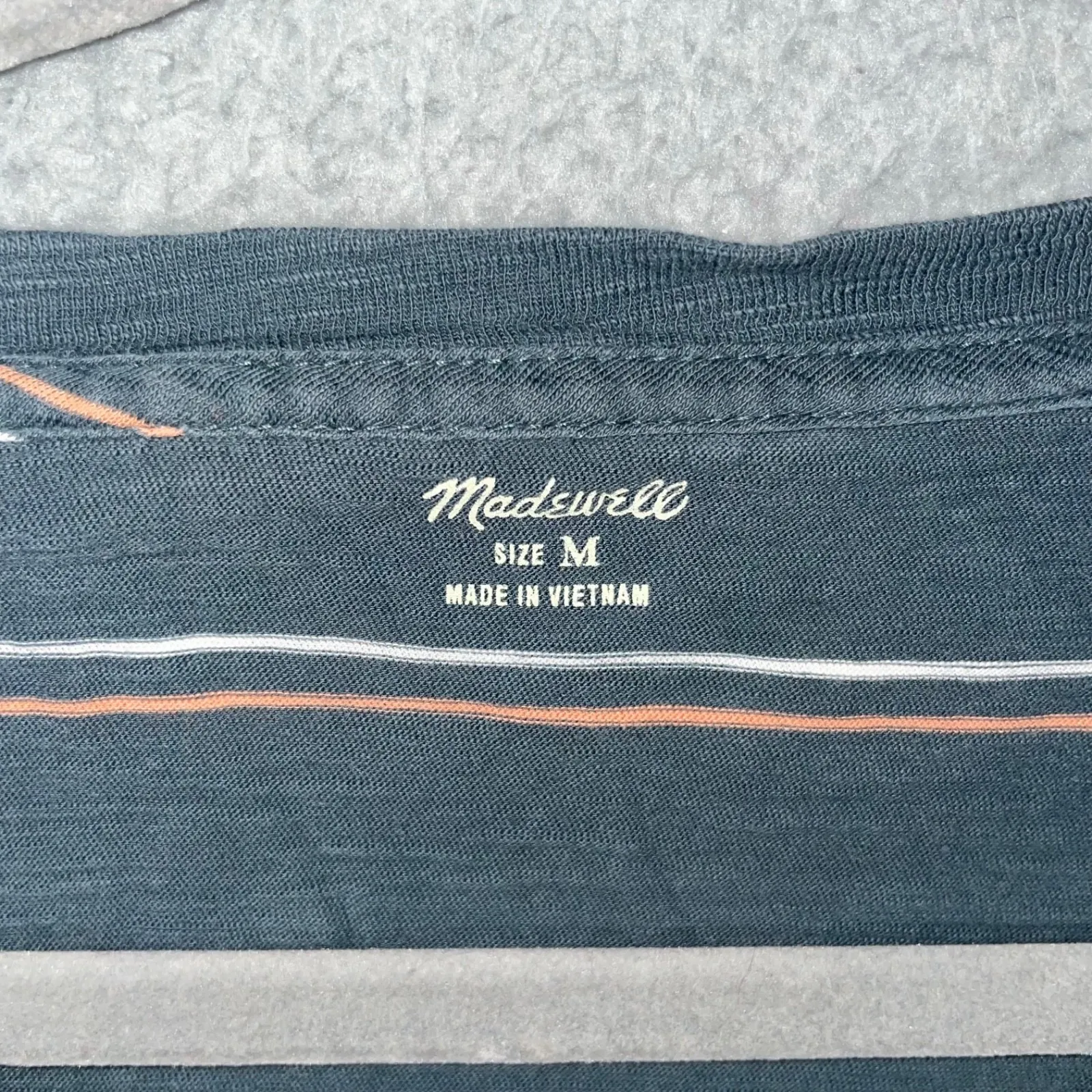 Madewell Whisper Tank Top Women Medium Striped Basic Classic Casual‎ - Image 6