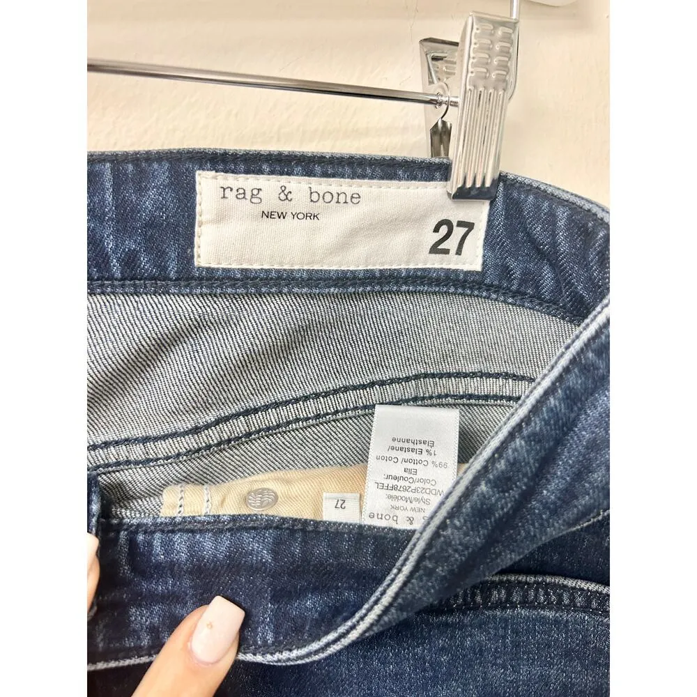 Rag & Bone Dre Vintage Stretch Denim Slim Boyfriend Jeans Ella Women's Size 27 - Image 3