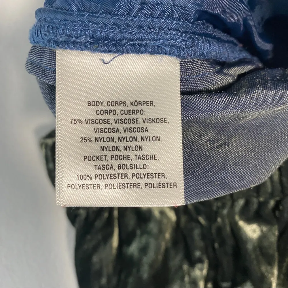 Anthropologie ETT:TWA Olive Green Kinley Crushed Velvet Cropped Trouser Pants XS - Image 14