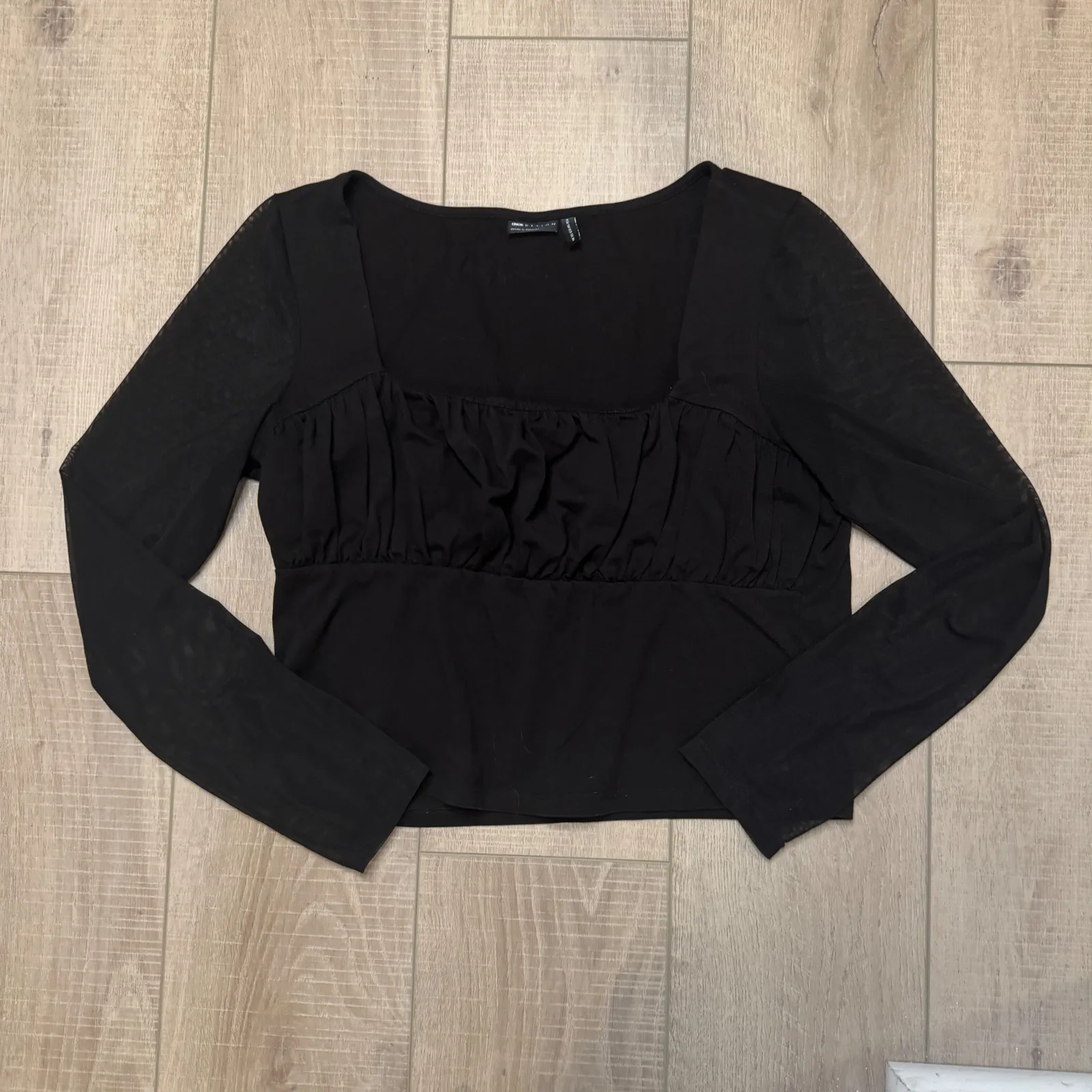 ASOS Black Long Sleeve Crop Top - Image 7