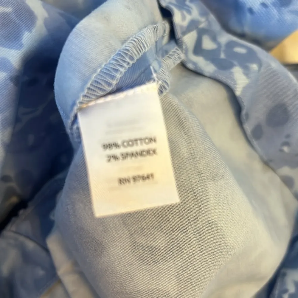 J. Jill Blue Abstract Floral Pants Size 16 - Image 7