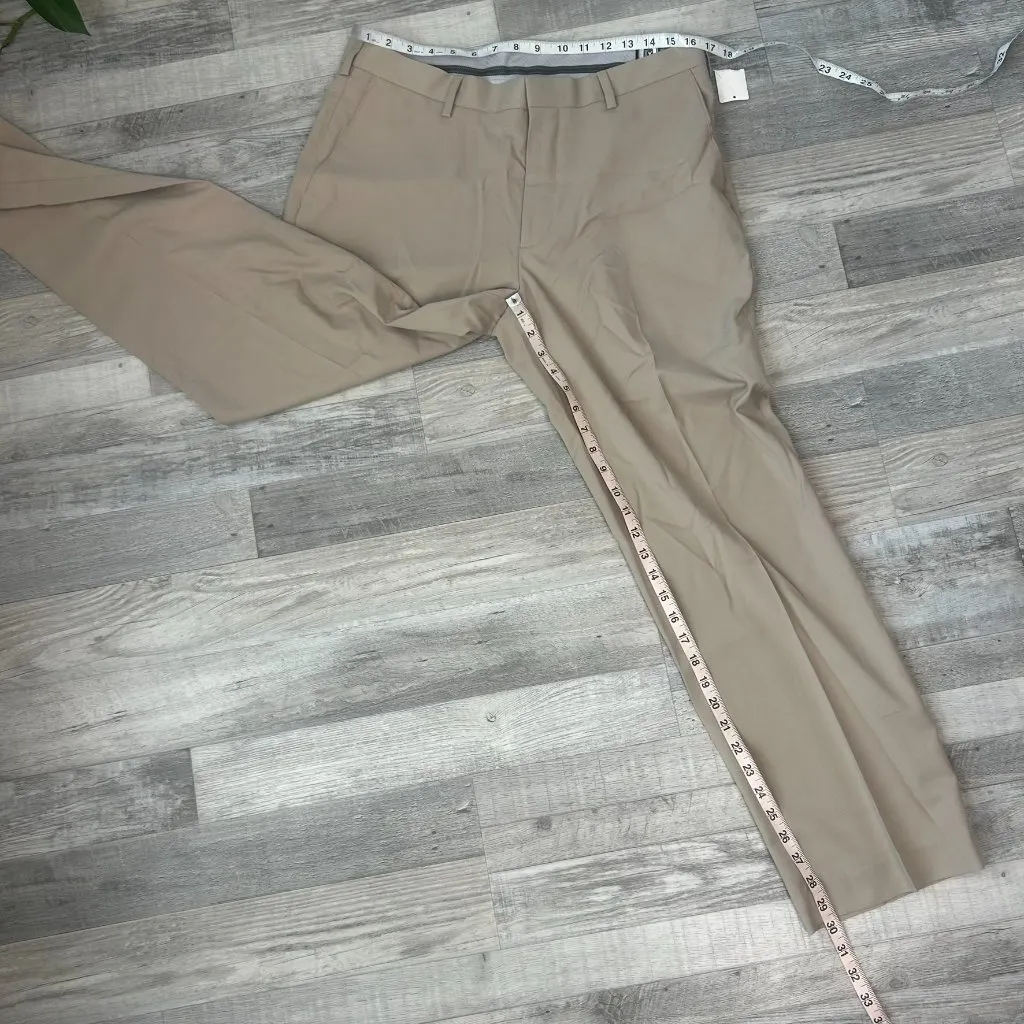 PGA Tour NWT Men's Light Beige Ultimate Pant Easy Care Golf S19 - Image 2