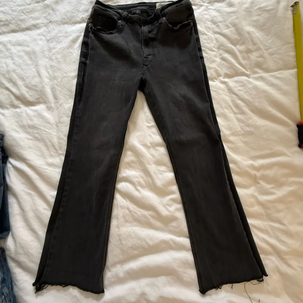 Cosmic Blue Love Rough Hem Straight Leg Pants - Image 2