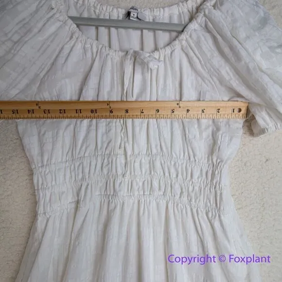 New! Madewell Sophia Midi‎ Dress in Seersucker Check, size M - Image 8