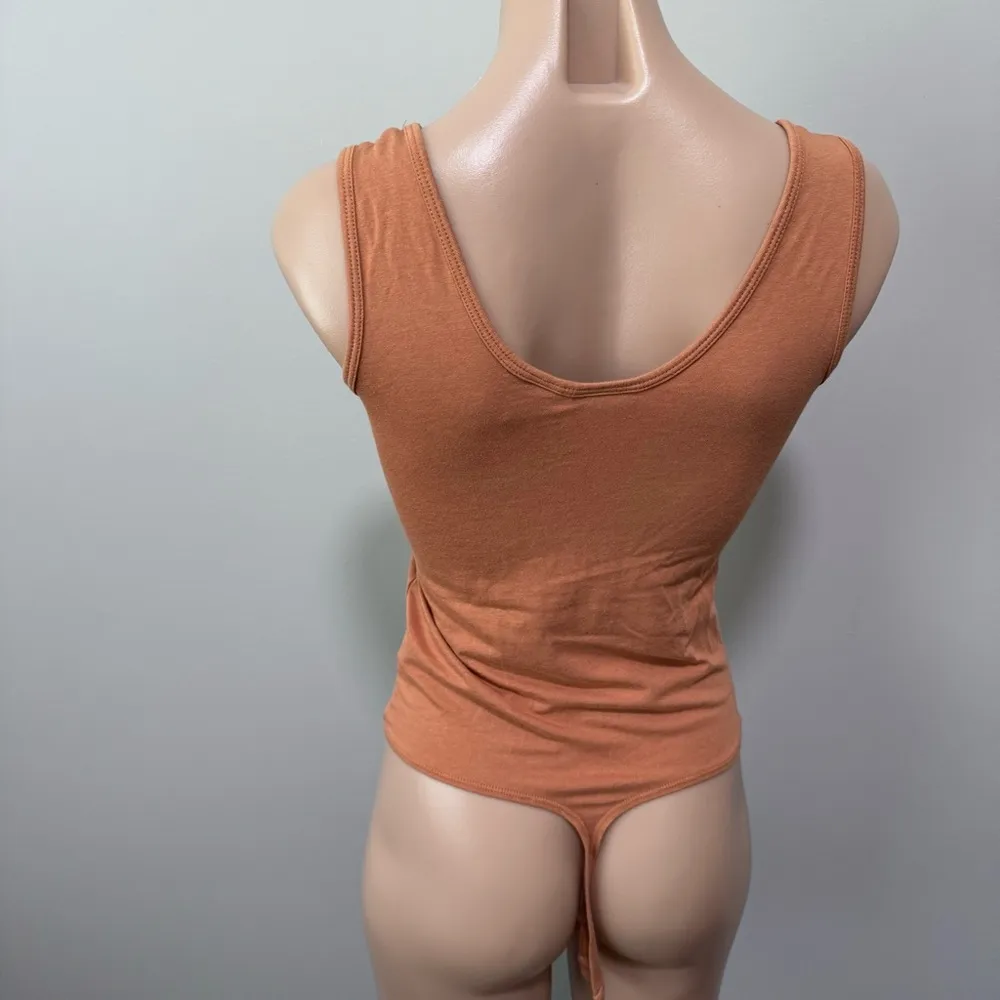 Rachel Roy Bodysuit Orange Brown Rust XS - Image 2