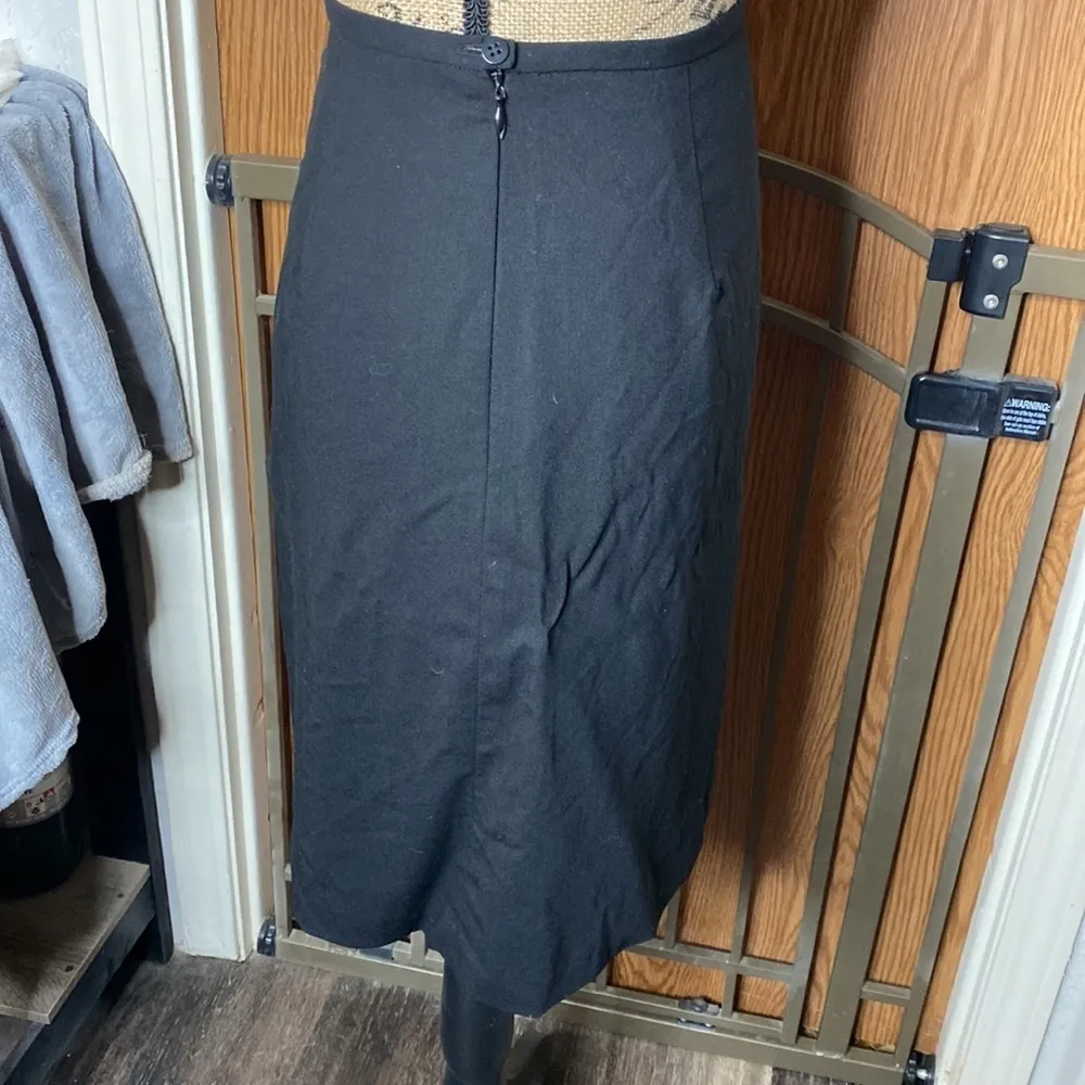 Ann Taylor Petites 100% Wool Black Skirt Size 2P - Image 4