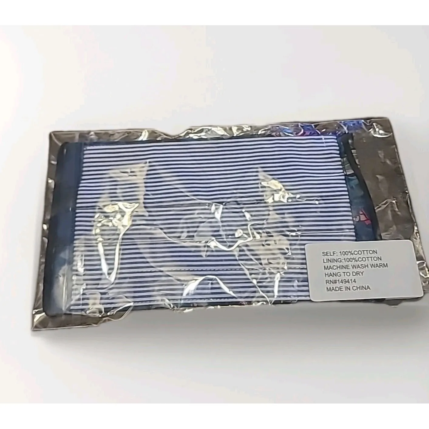 JOHNNY WAS Face‎ Mask Cotton Sateen Lined Multicolor Floral Print - Image 2