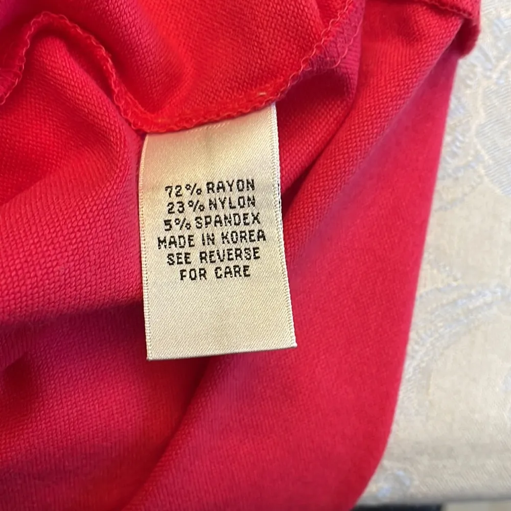 Talbots Spring Pink Rayon/Nylon/Spandex Midi Shift Boat Neck Dress Women Sz. Sm - Image 8