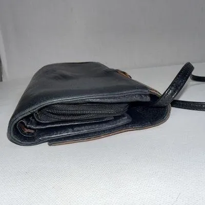 Vintage Y2K 90s Brighton Crocodile Leather Croc Wallet Organizer Crossbody Purse - Image 10