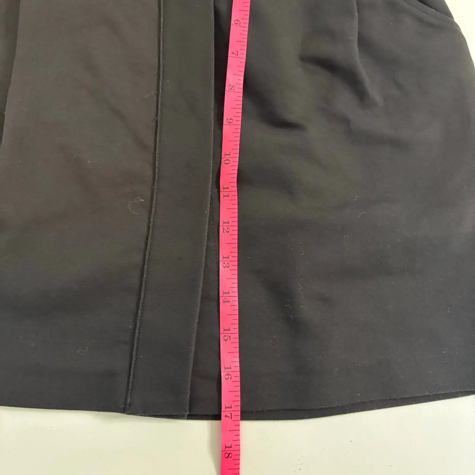 Zara TRF Elegant Black‎ Belted Skirt - Medium - Image 6