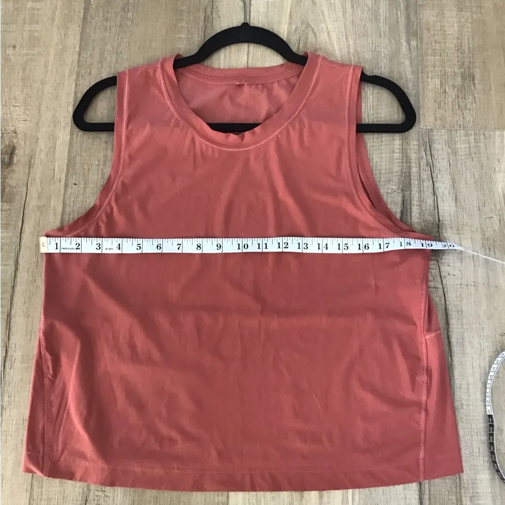 Athleta Tank Top Crop Womens M? Burnt Orange - Image 4