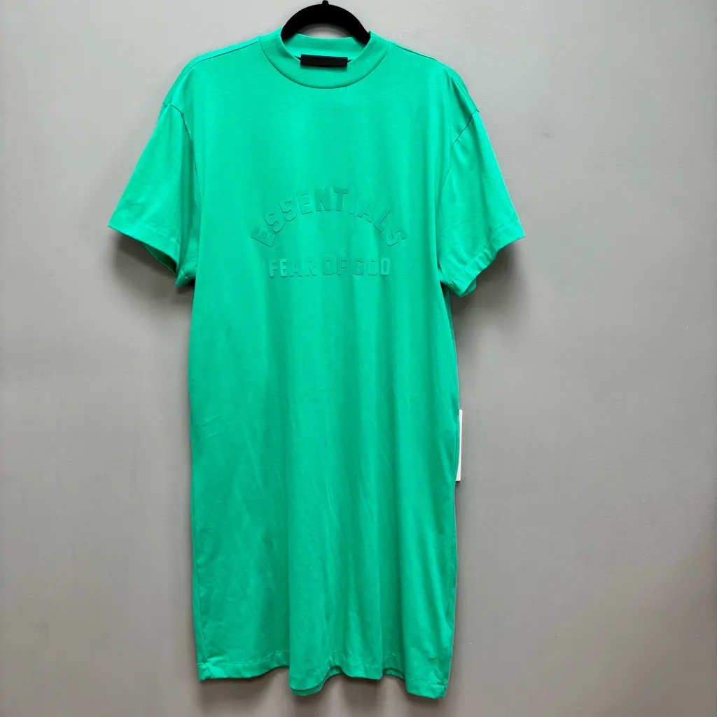 Fear of God Essentials Mint Leaf 3/4 Sleeve T-Shirt Dress - Image 4
