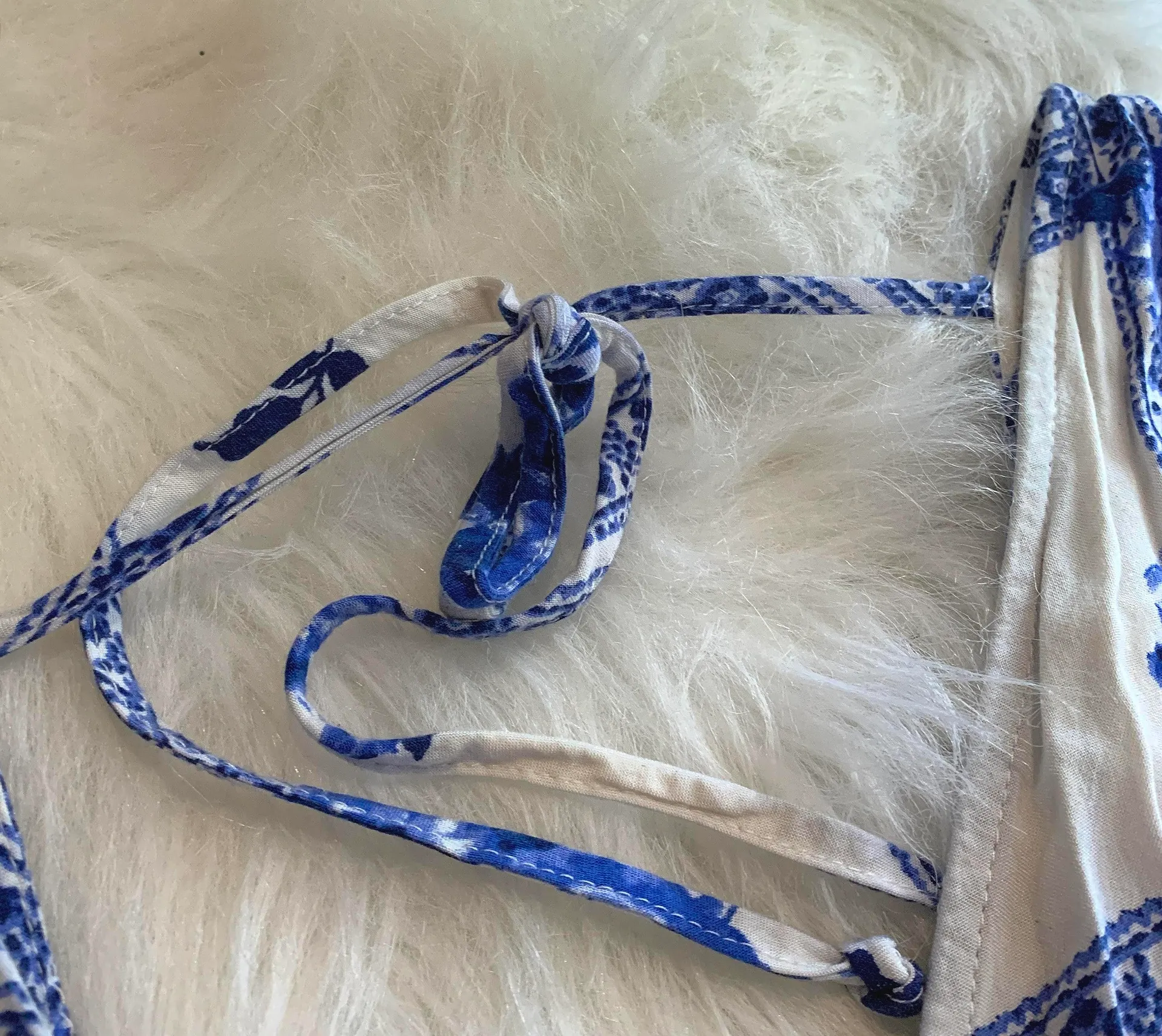 Blue & White Floral Romper - Image 2