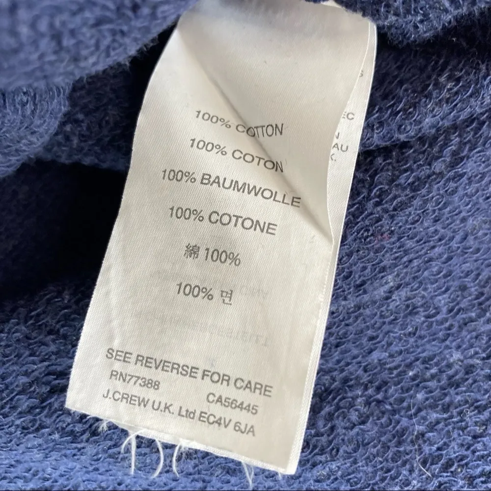 J. Crew Side Split Sweater Tunic Blue XSmall - Image 10