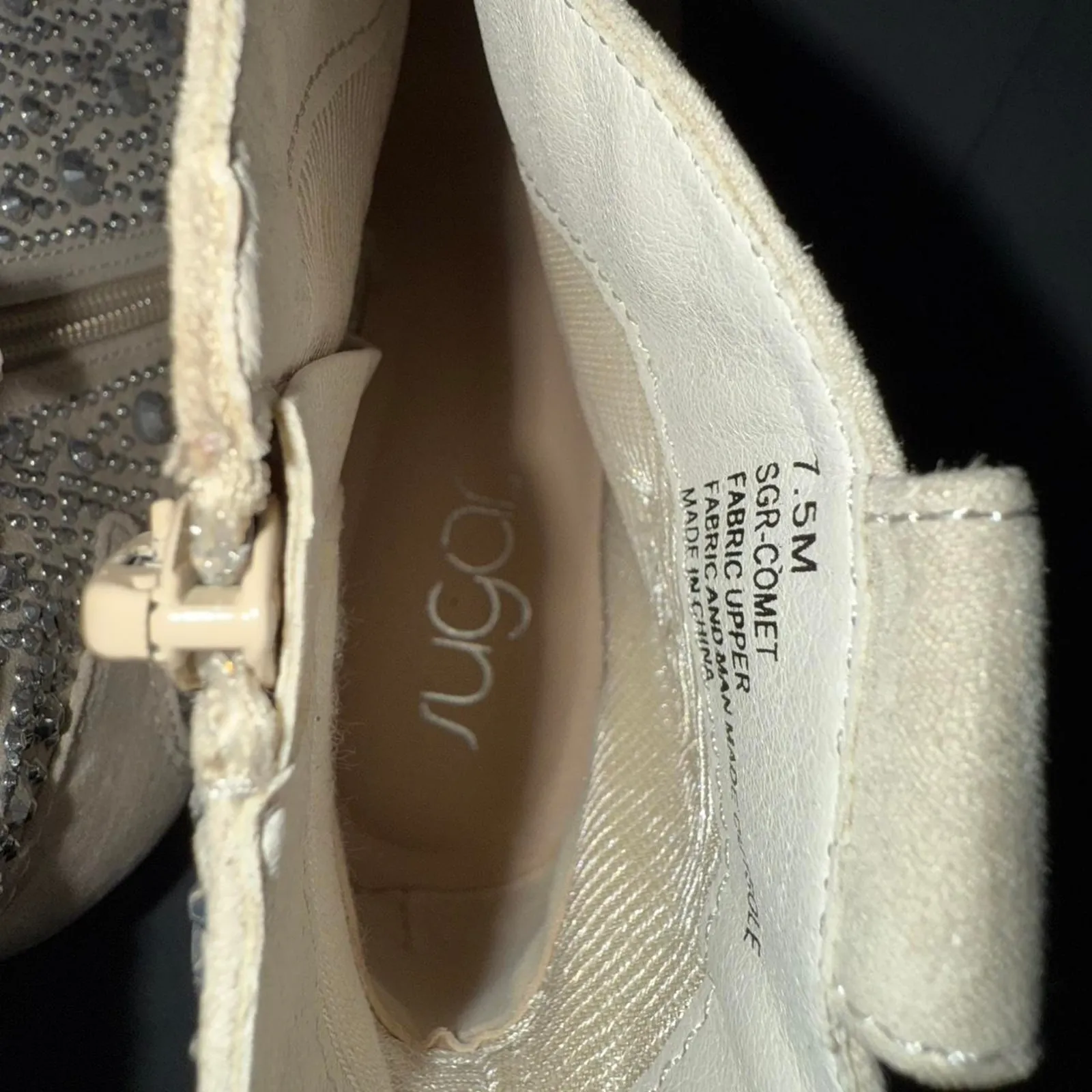 Cream and white suede ankle Tan Size 8 - Image 6