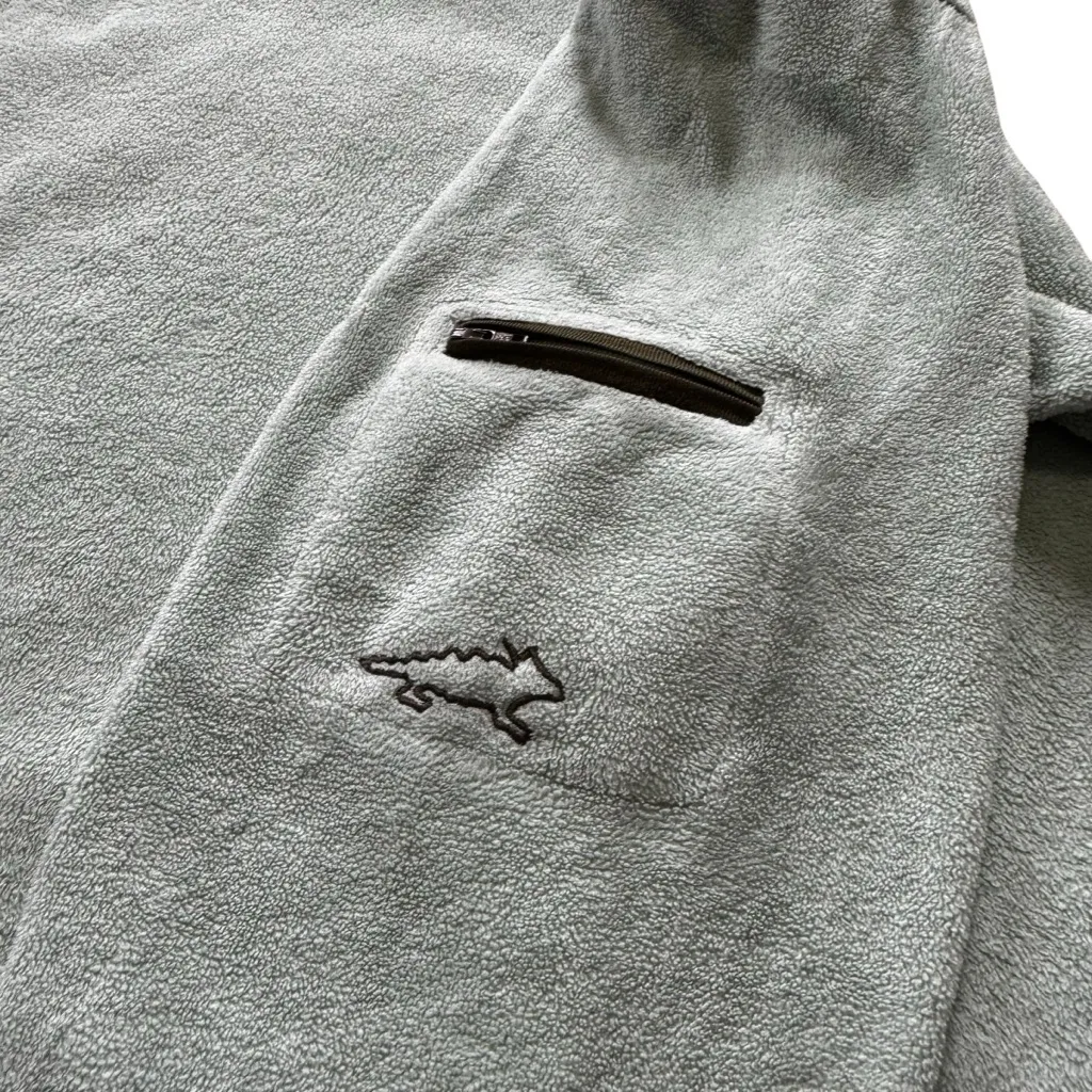 Horny Toad & Co Fleece Sweater Women's Green Outdoors Pullover Zip Arm Pocket - Image 6