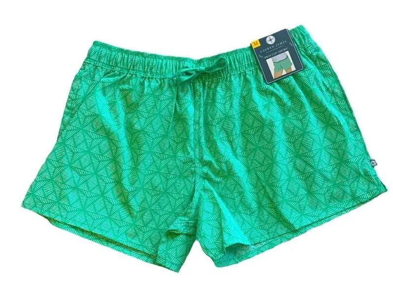 Shorts Print M NWT Elastic Drawstring - Image 3