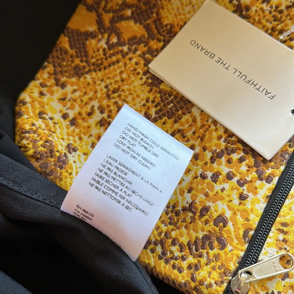 NWT FAITHFULL THE BRAND Sorrento Tote Bag - Dawn Animal Print - Image 7