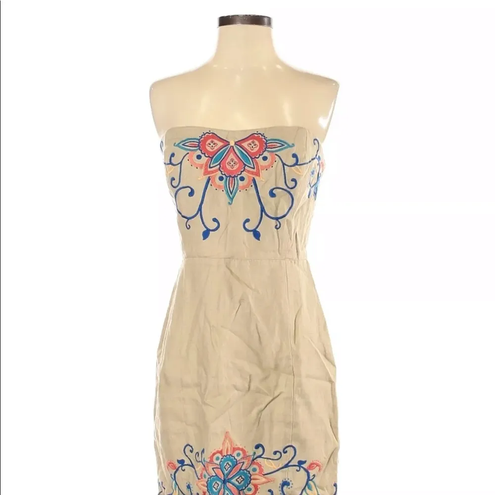 Banana Republic factory size 0 tan linen dress - Image 2