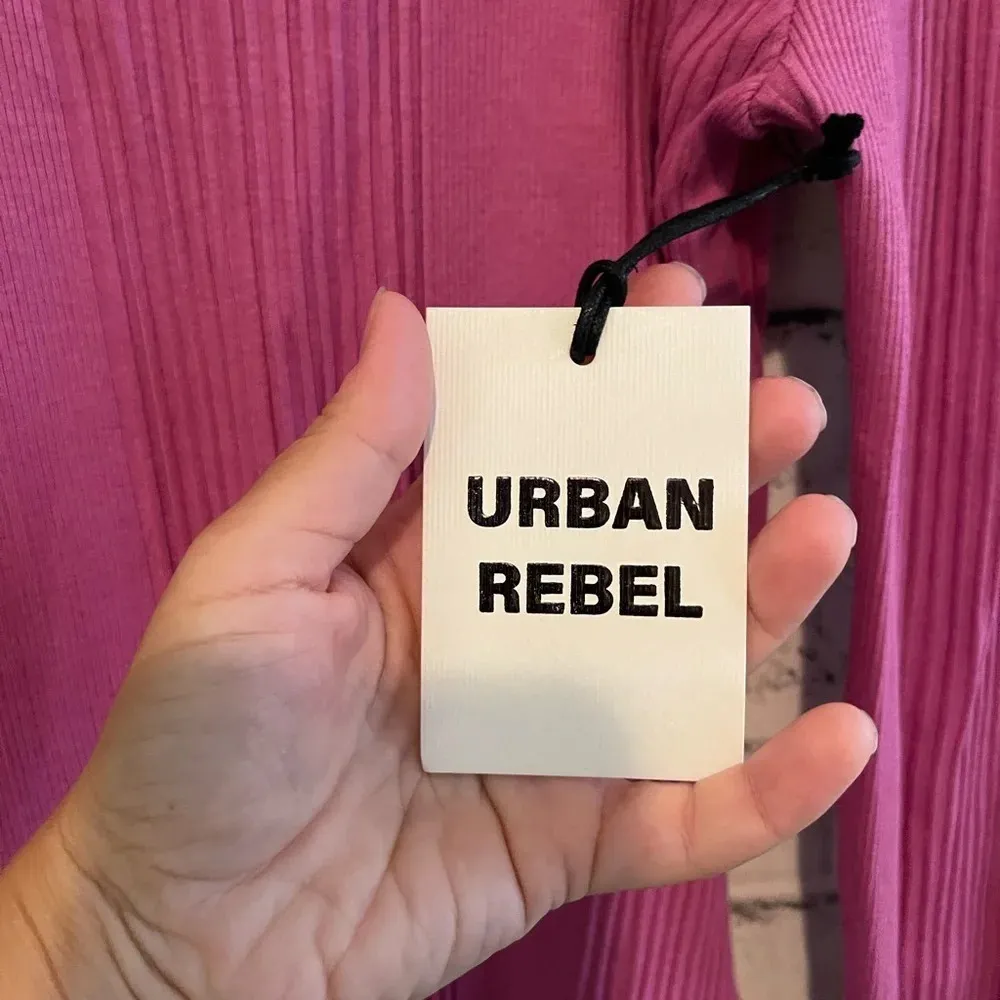 NWT! Urban Rebel pink long sleeve bodysuit criss - Image 3