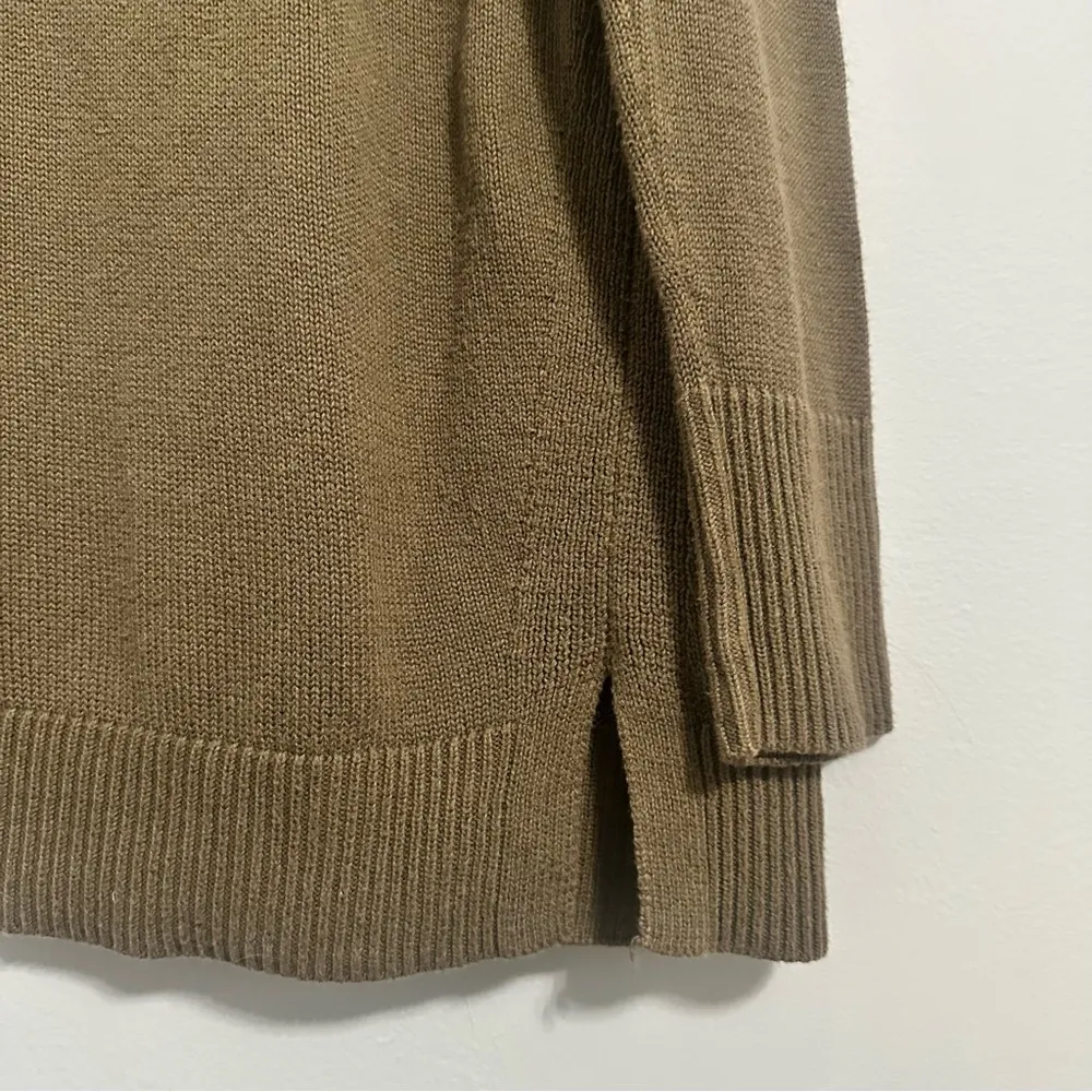 🦋 Women’s H by Halston Olive Green Turtleneck Sweater Medium M - Image 7