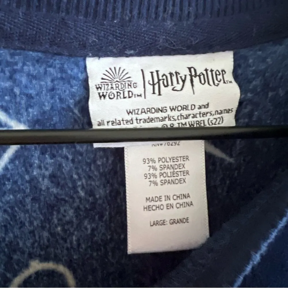 Harry Potter Wizarding World Soft Long Sleeve Sweater Top Lightweight Large - Image 2