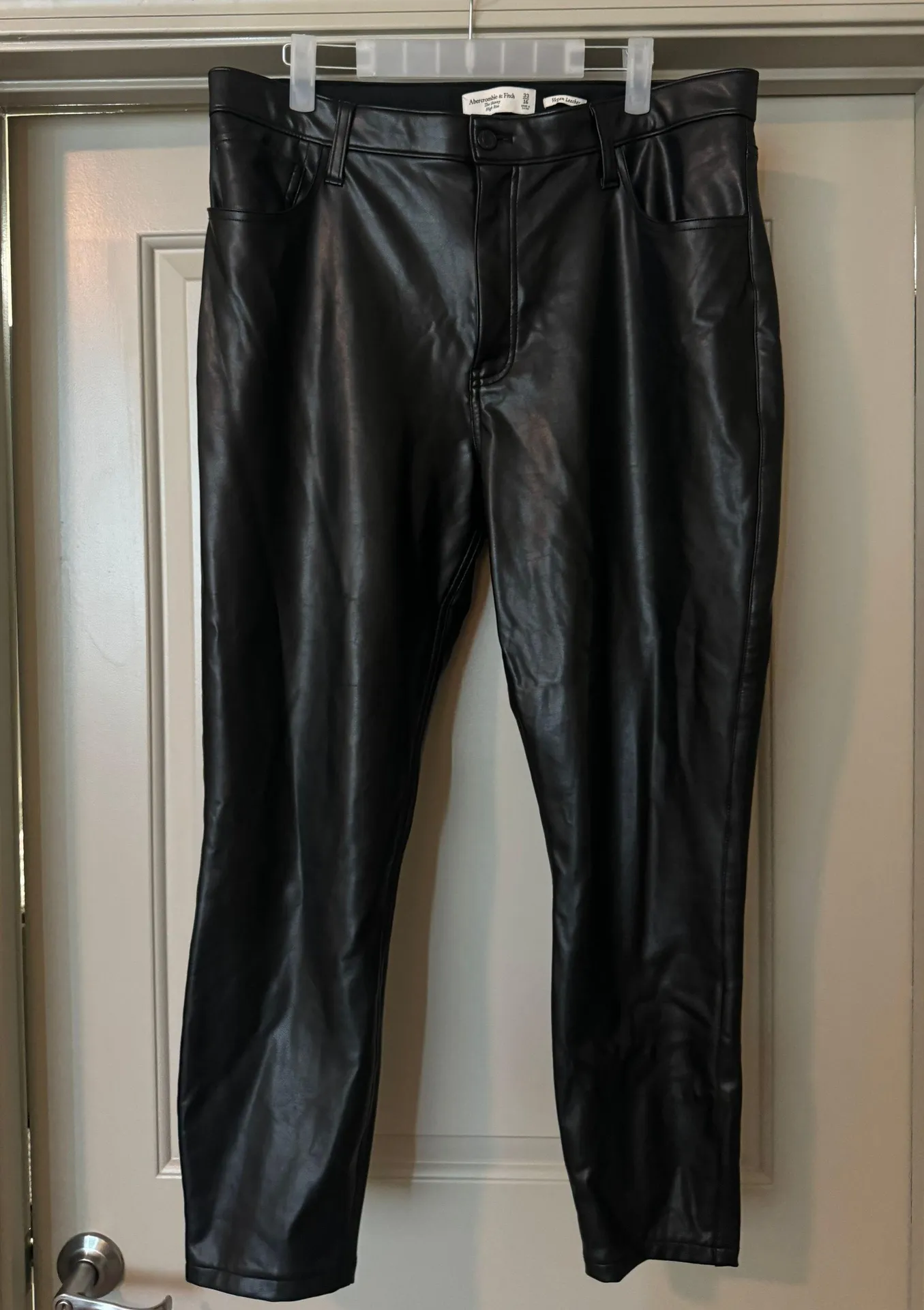 Abercrombie Curve Love Leather Skinny Pants - Image 4
