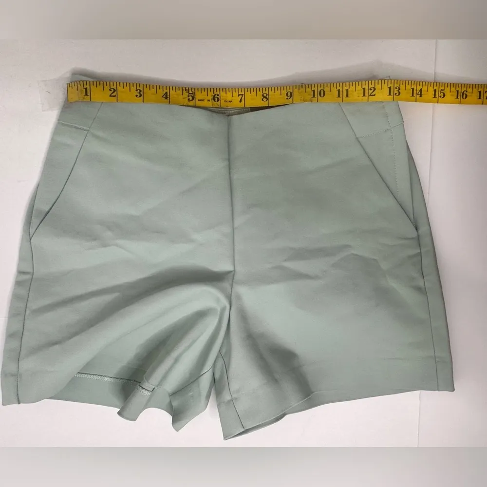 Maurices Shorts Women’s Size 0 Sage Green Side Zip Chic Preppy Classy Summer New - Image 5