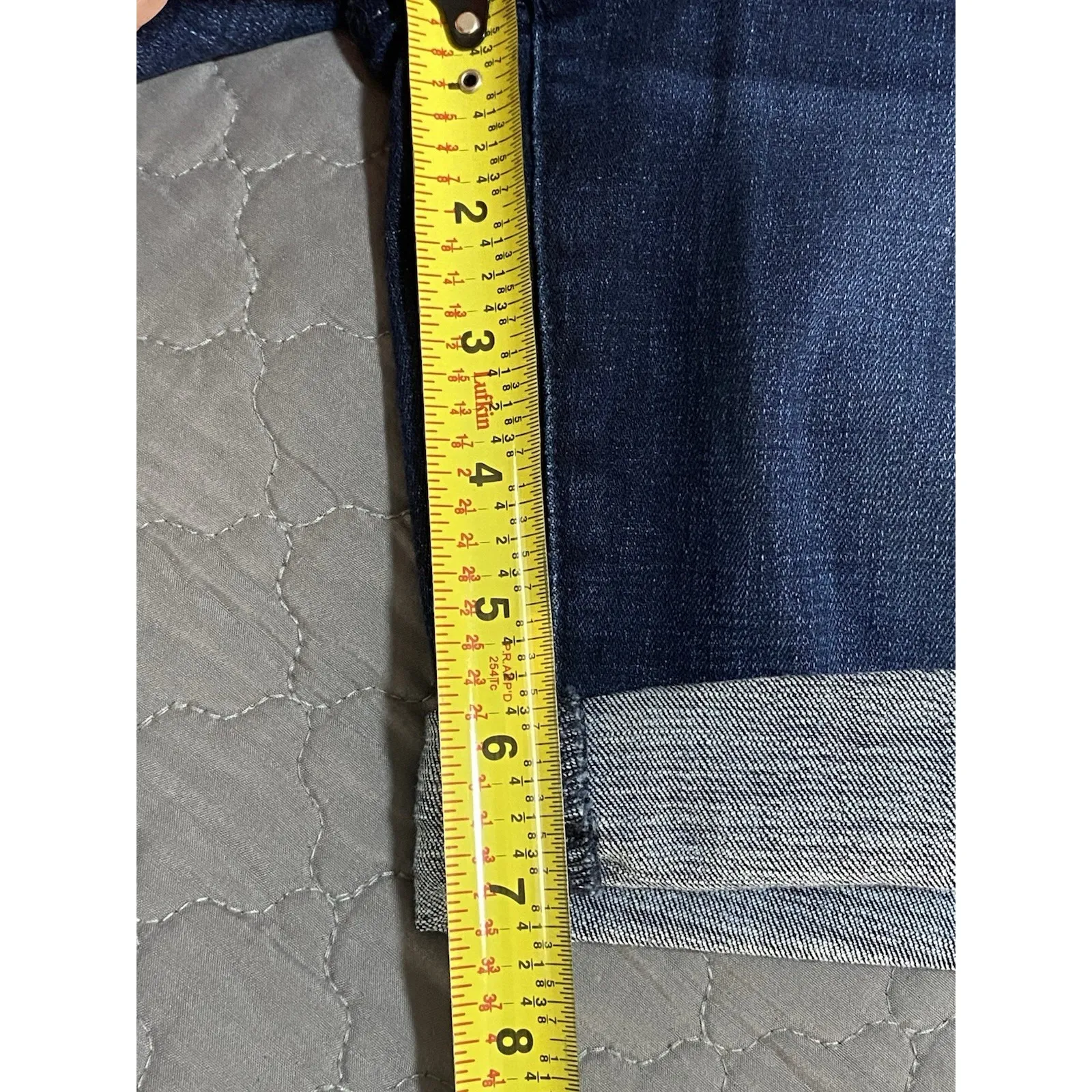 NYDJ Ella Roll Cuff Denim Shorts Sz 8 - Excellent Condition - Image 6