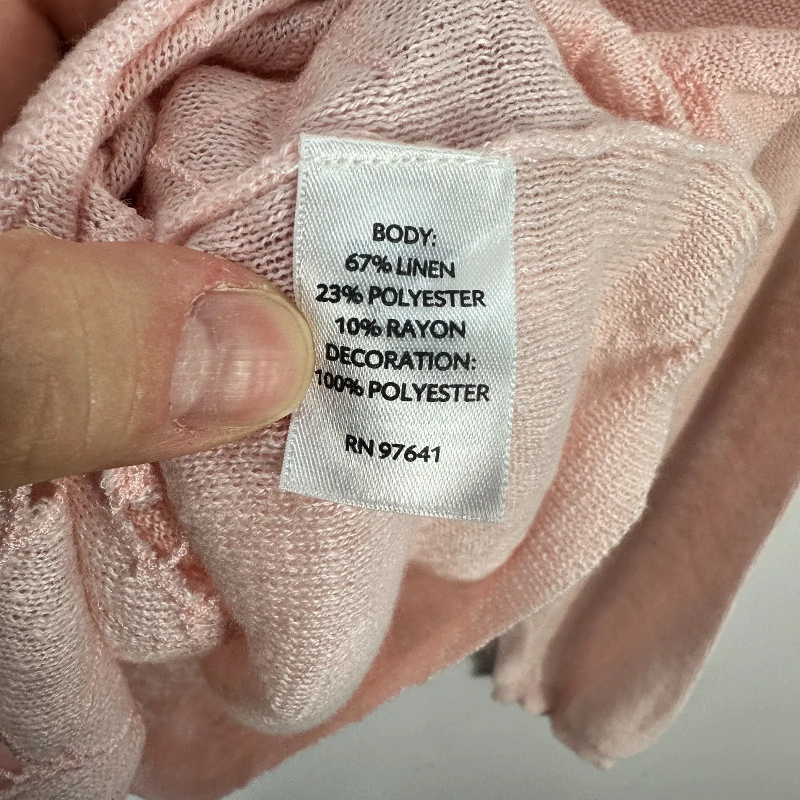 J. Jill Romantic Lace Floral Sheer Top Pink Cottage Coquette Feminine Soft Girl - Image 3