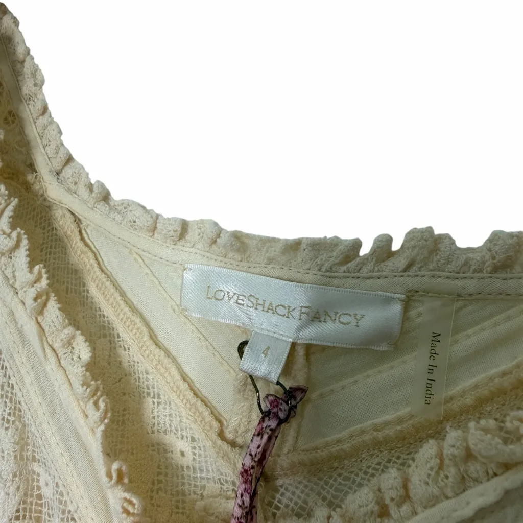 NEW Loveshackfancy Carabella Dress Ivory - Image 9